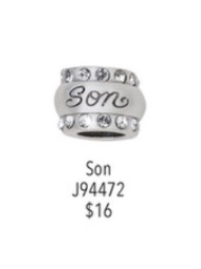 👦 Brighton ‘SON’ Silver Charm Bead/Spacer- only 1 left!